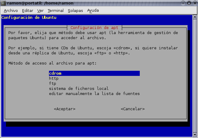 apt-setup