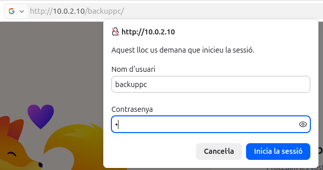 Inicia sessió