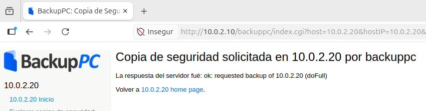 Resposta ok del servidor