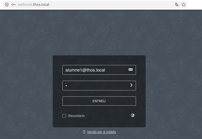 Login d’usuari