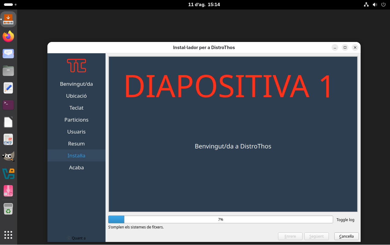 Instal·lador - Diapositiva 1