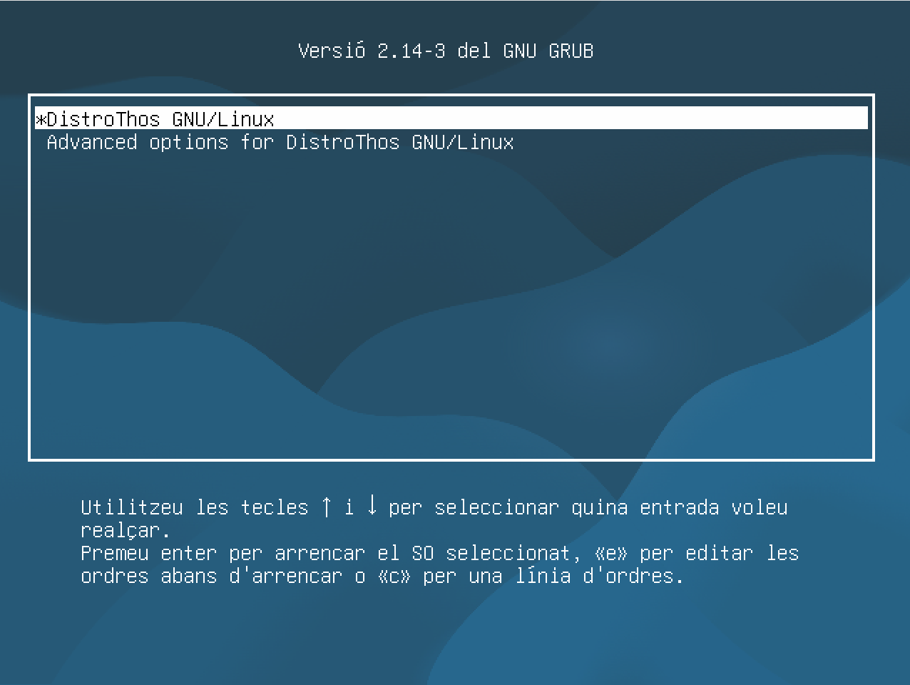 GRUB de DistroThos