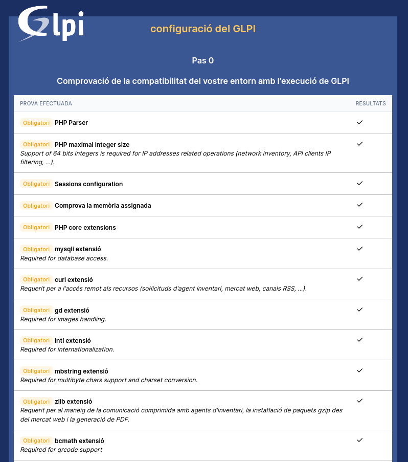 Requisits PHP 1/2