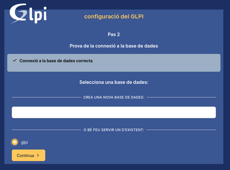 Prova de la connexió a la BBDD