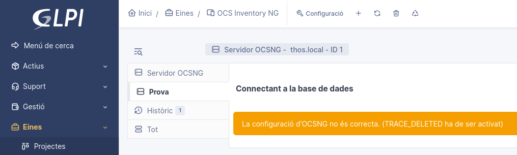 Prova de connexió