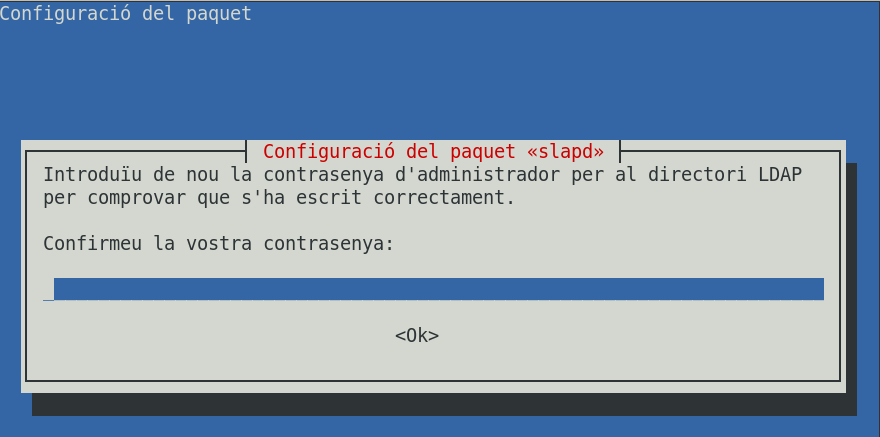 Confirma la contrasenya