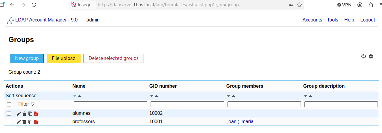 Grups d’LDAP