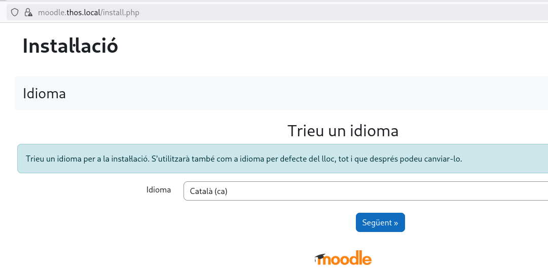 Tria l’idioma