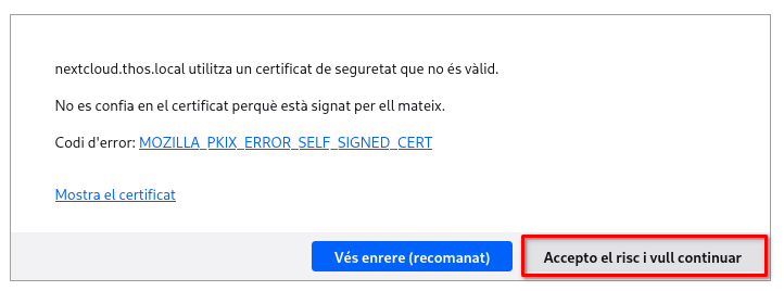 Accepta el risc