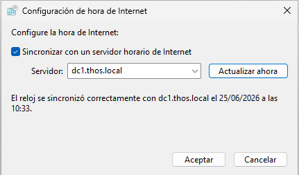 Sincronització de l’hora