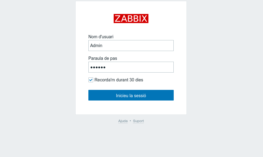 Inici de sessió